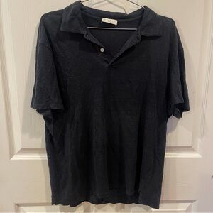 Dark Navy Sandro Paris Men’s Polo Beach Polo